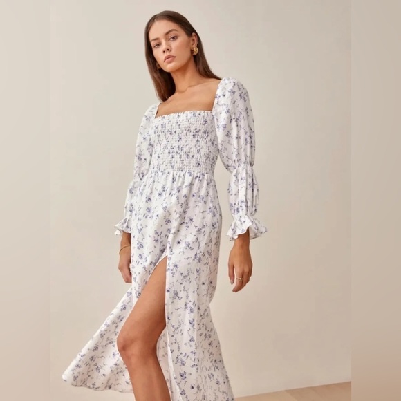 House of Harlow 1960 Dresses & Skirts - NWT House of Harlow 1960 Linen Blend Cottagecore Midi Dress L